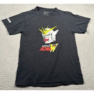 Mobile Suit Gundam Paterson Wing Crunchyroll Shirt Mens Small Black Graphic‎